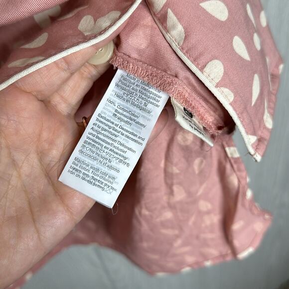 Madewell pink and cream pj top size small button front with pocket - Picture 4 of 4